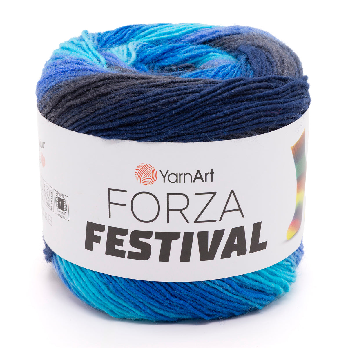 YarnArt Forza Festival siūlai 100g (vilna, poliamidas)