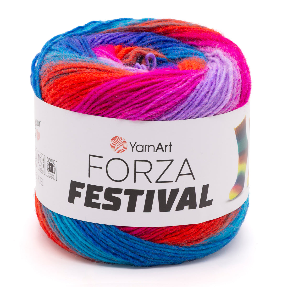 YarnArt Forza Festival siūlai 100g (vilna, poliamidas)