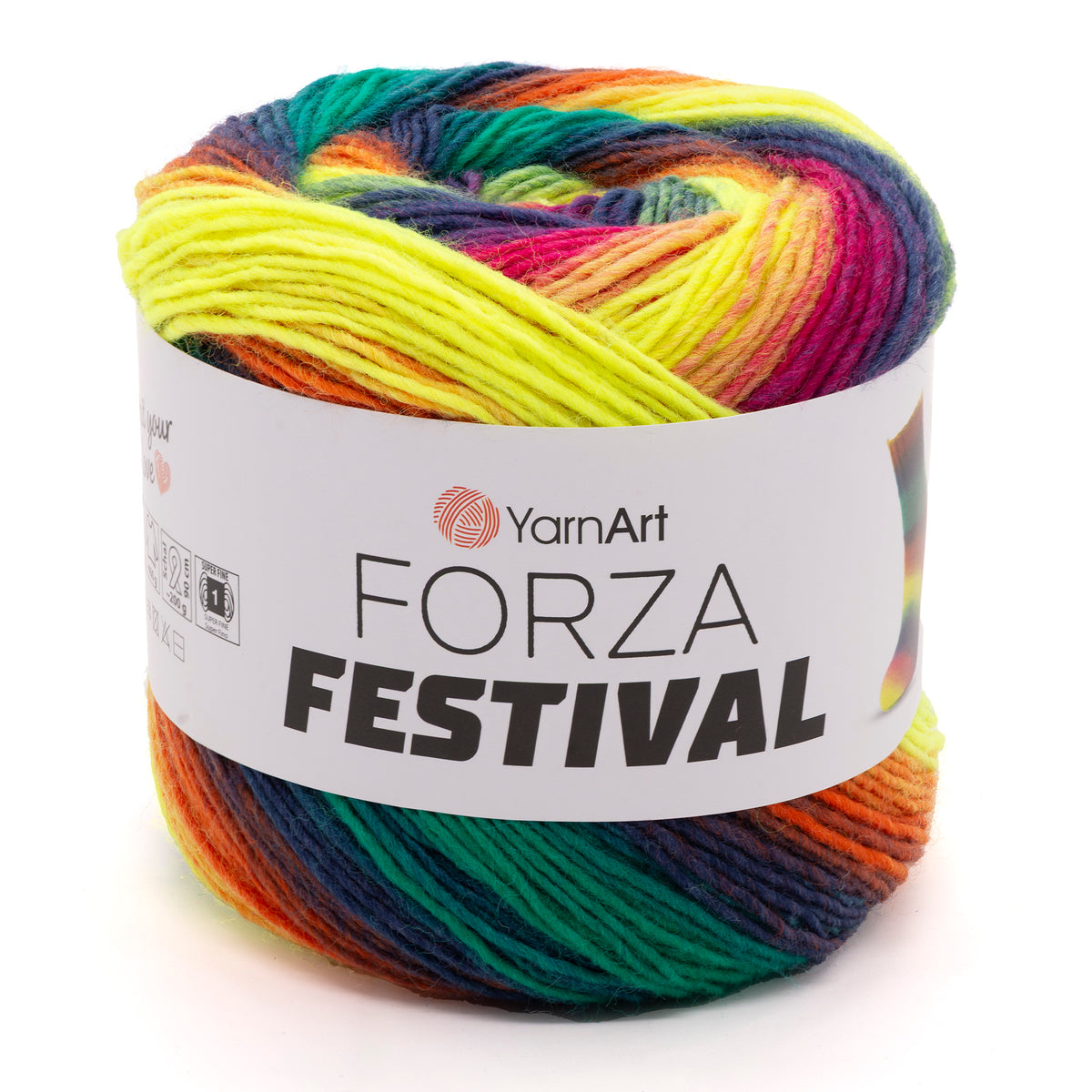 YarnArt Forza Festival siūlai 100g (vilna, poliamidas)