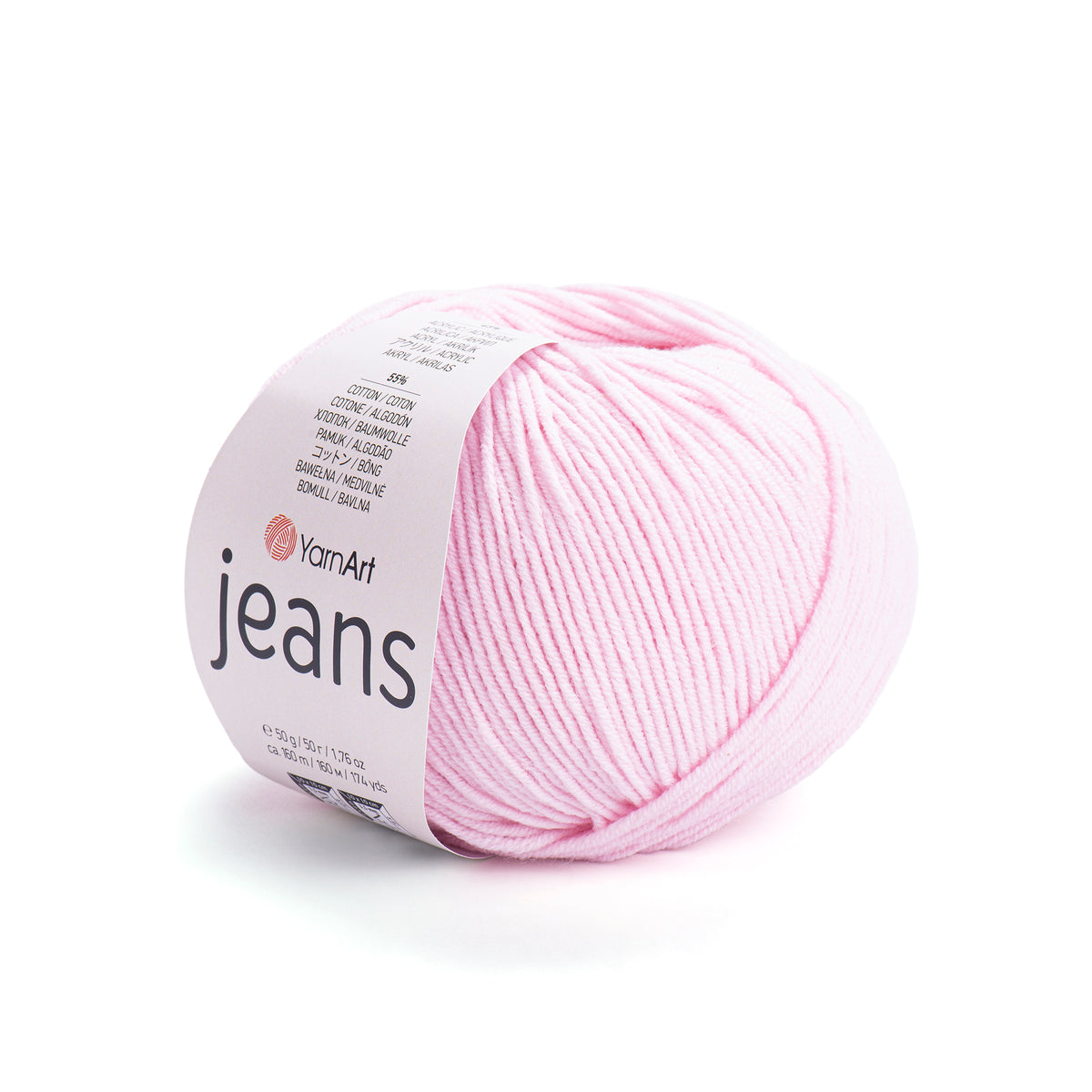YarnArt Jeans mezgimo siūlai 50g (medvilnė, akrilanas)