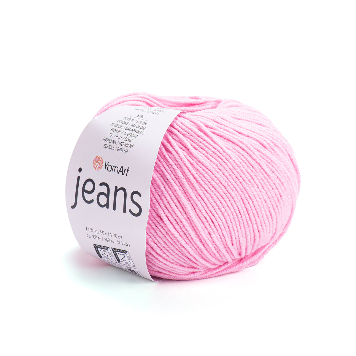 YarnArt Jeans mezgimo siūlai 50g (medvilnė, akrilanas)