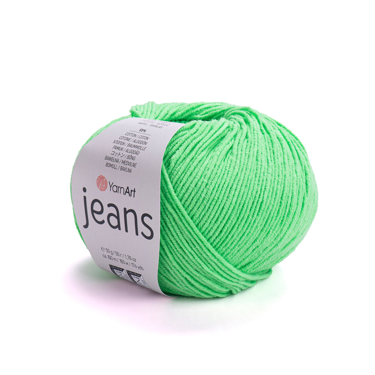 YarnArt Jeans mezgimo siūlai 50g (medvilnė, akrilanas)