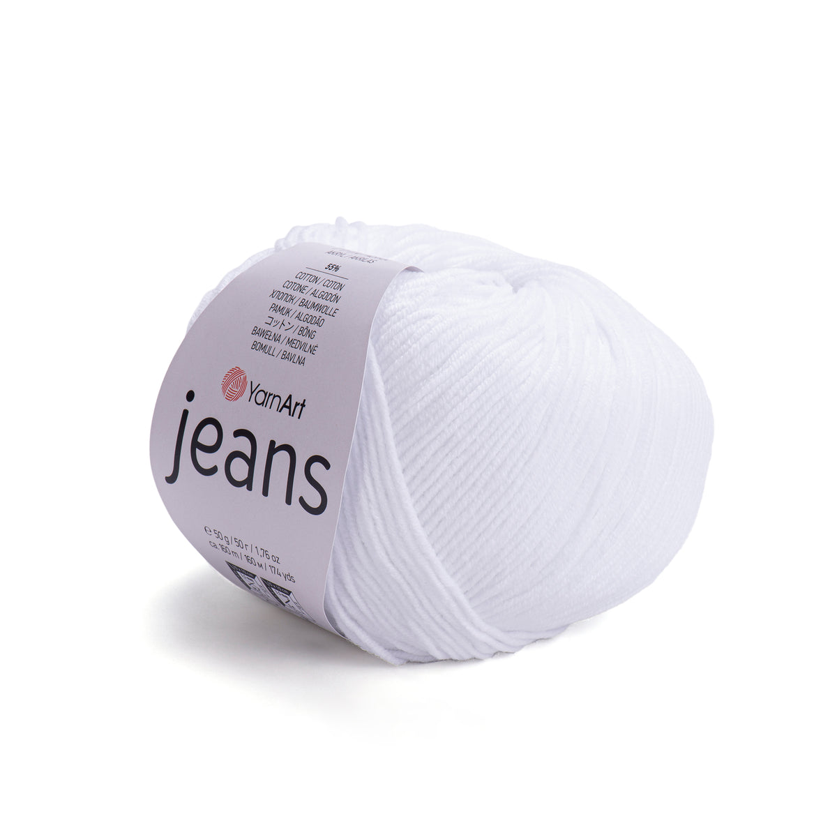 YarnArt Jeans mezgimo siūlai 50g (medvilnė, akrilanas)