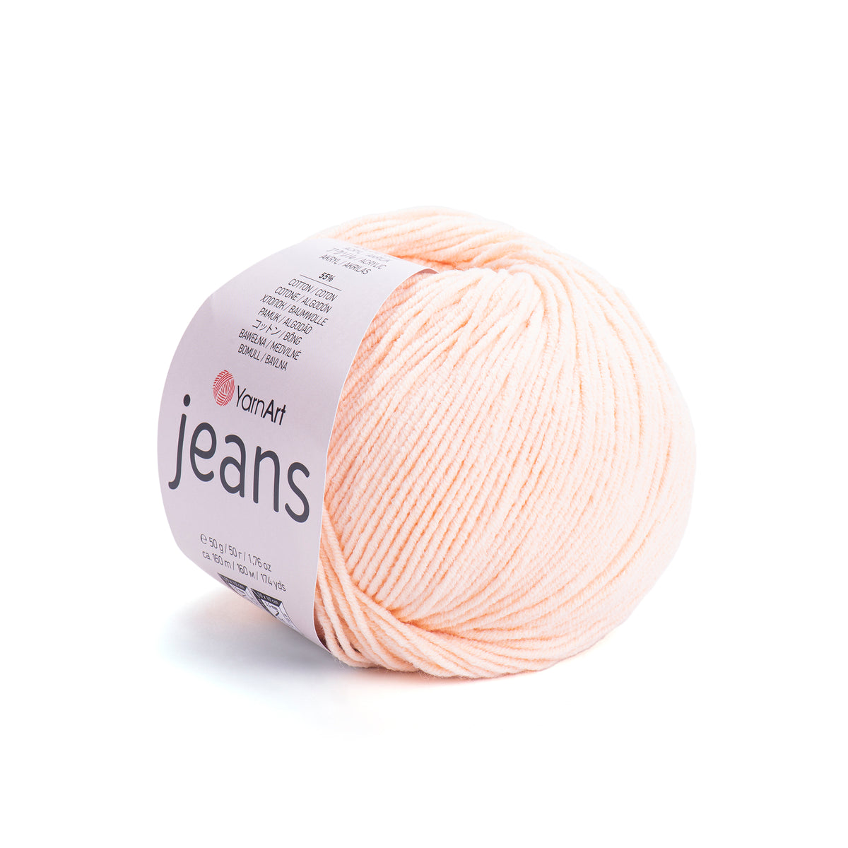 YarnArt Jeans mezgimo siūlai 50g (medvilnė, akrilanas)