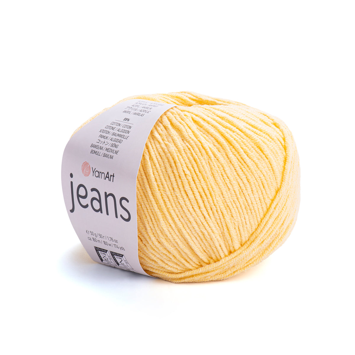 YarnArt Jeans mezgimo siūlai 50g (medvilnė, akrilanas)