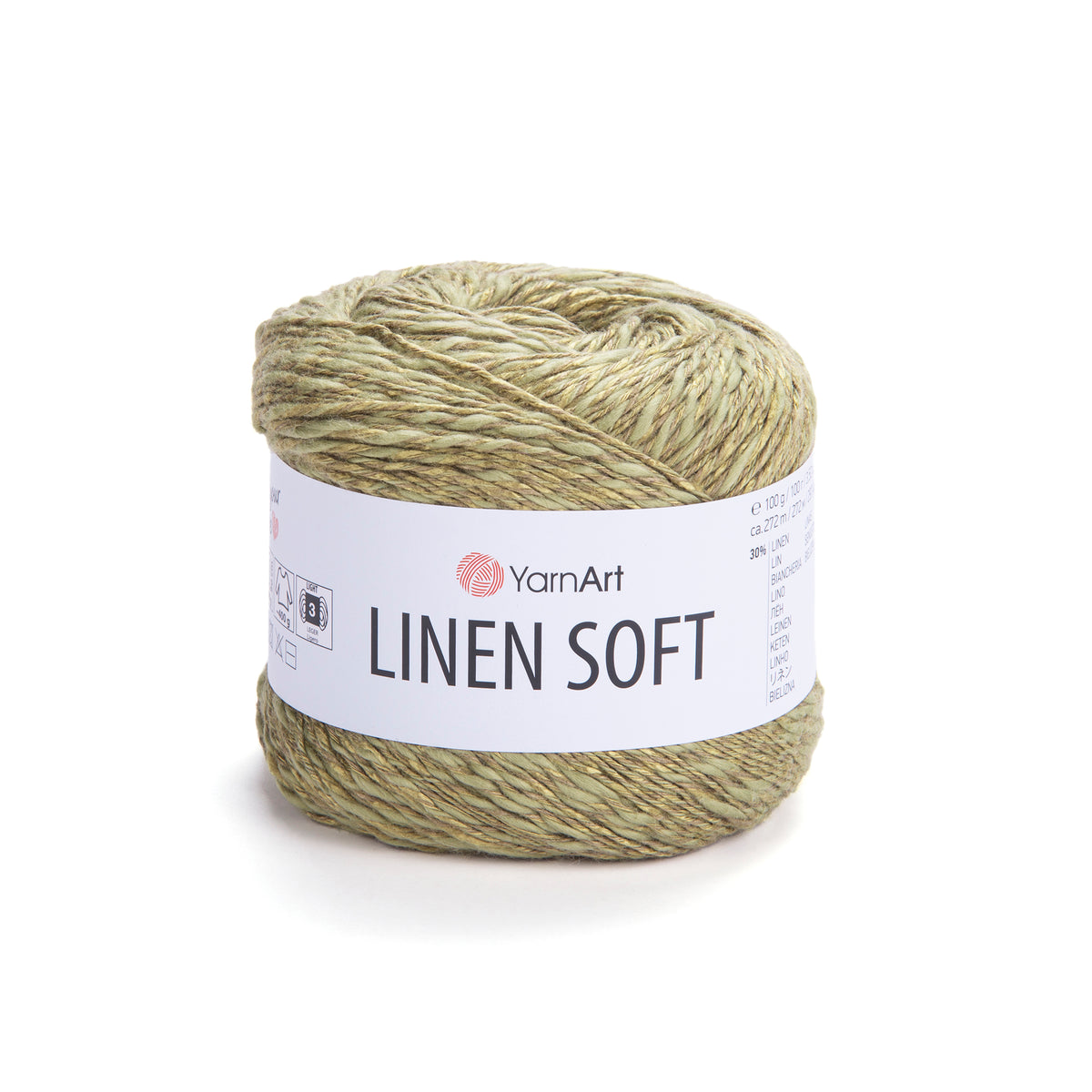YarnArt Linen Soft siūlai 100g (linas, viskozė, medvilnė)