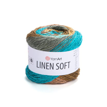 YarnArt Linen Soft siūlai 100g (linas, viskozė, medvilnė)