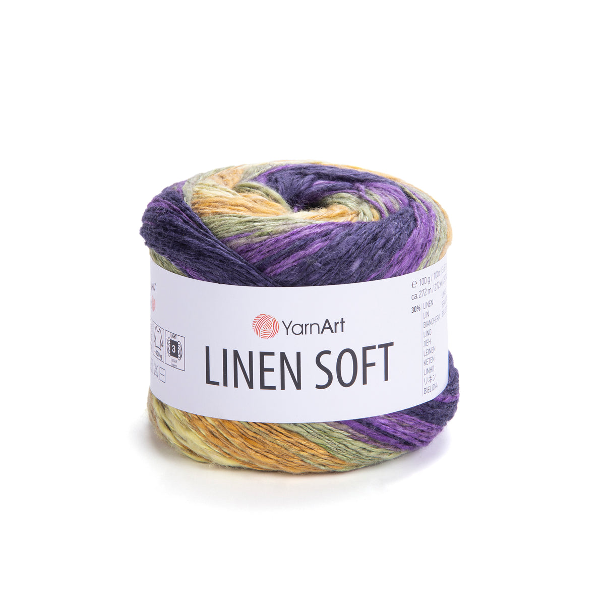 YarnArt Linen Soft siūlai 100g (linas, viskozė, medvilnė)