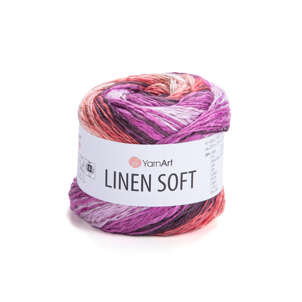 YarnArt Linen Soft siūlai 100g (linas, viskozė, medvilnė)