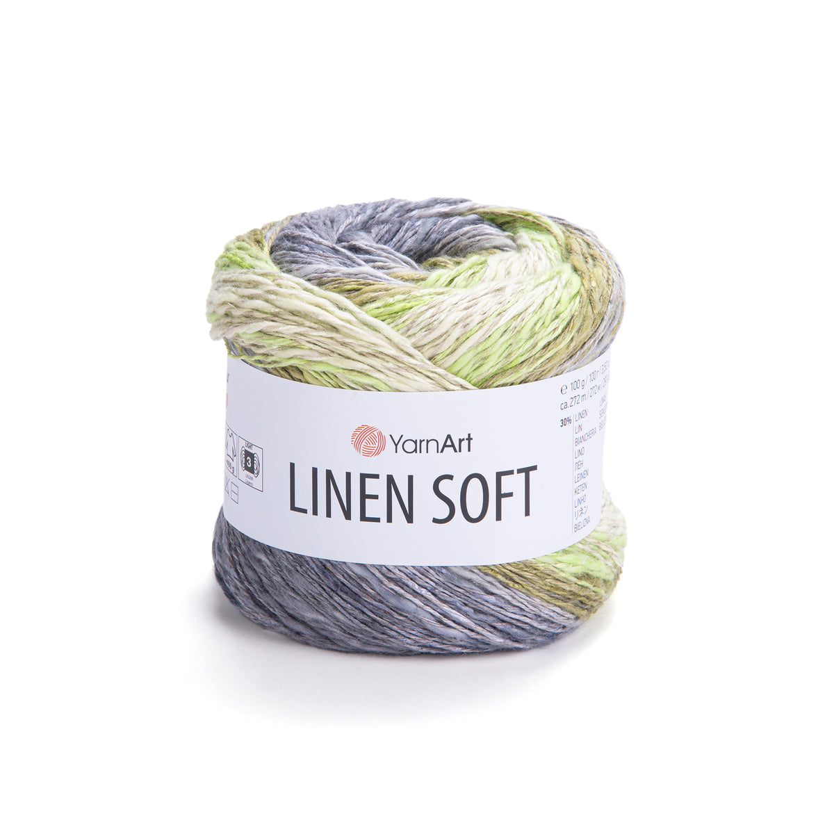 YarnArt Linen Soft siūlai 100g (linas, viskozė, medvilnė)