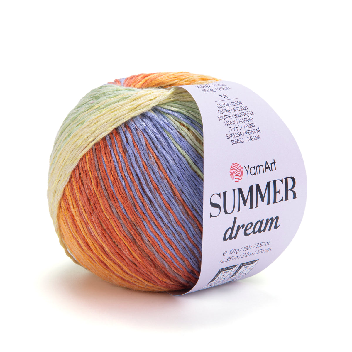 YarnArt Summer Dream diegi 100g (kokvilna, viskoze)
