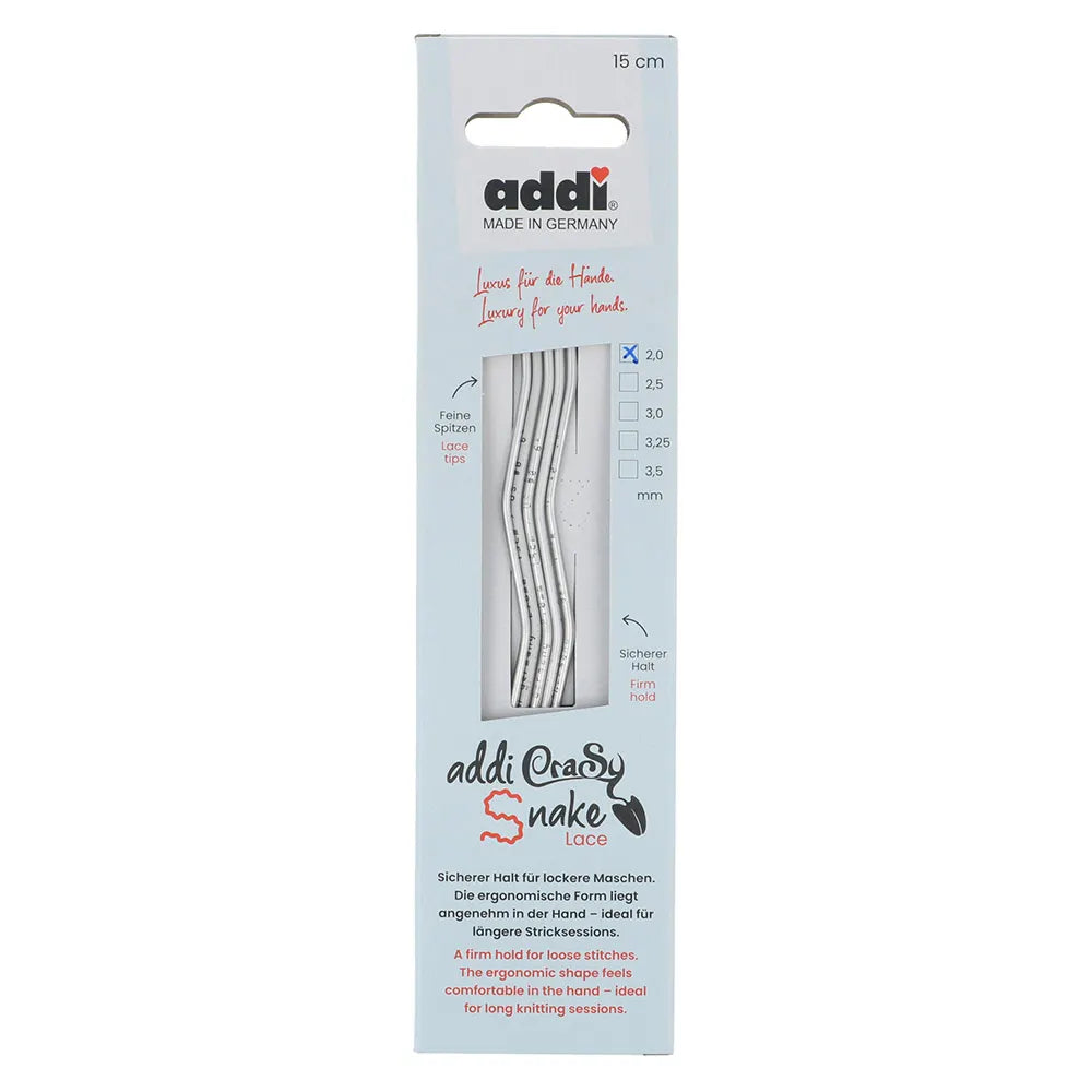 Addi CrasySnake mezgimo virbalai kojinėms 15cm