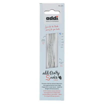 Addi CrasySnake mezgimo virbalai kojinėms 15cm