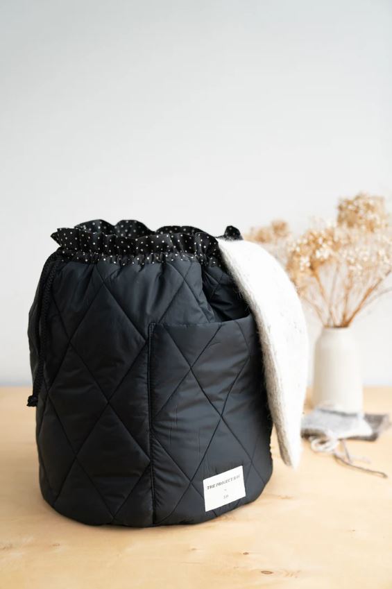 3.14 Black Project Bag (Mezgėjos krepšys)