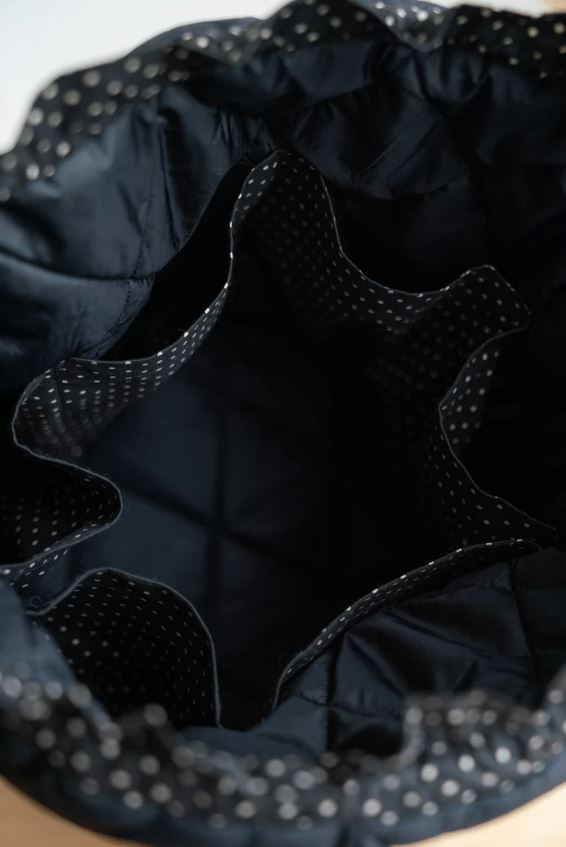 3.14 Black Project Bag (Mezgėjos krepšys)