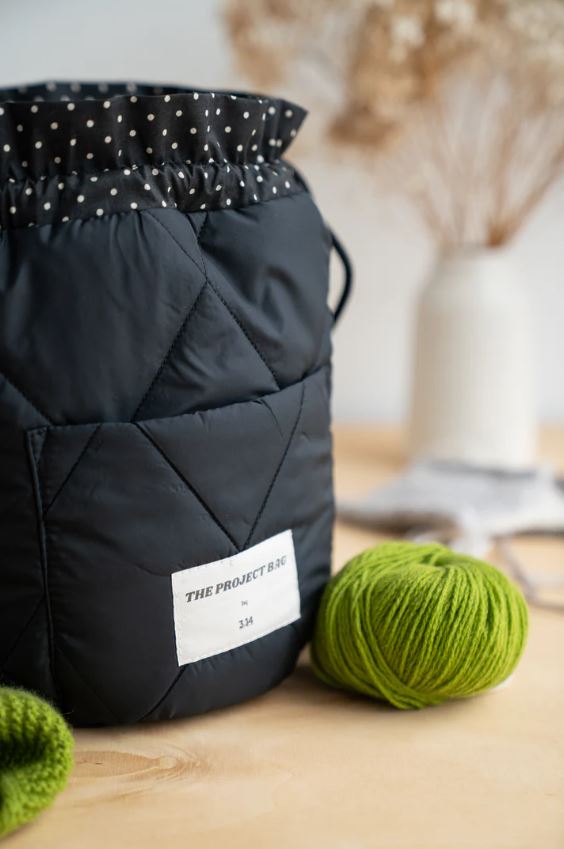3.14 Black Project Bag (Mezgėjos krepšys)