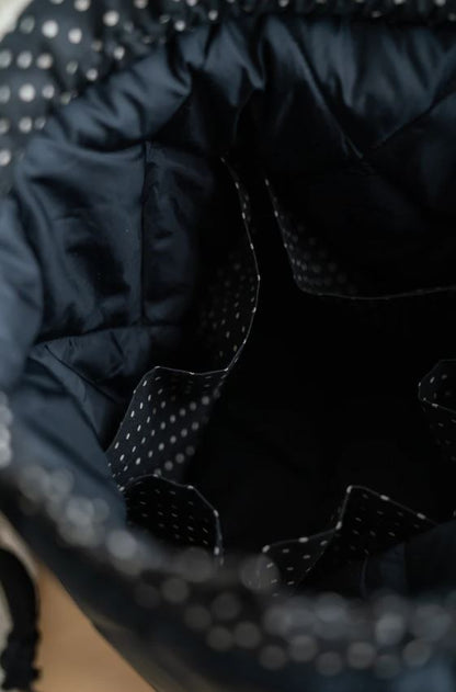 3.14 Black Project Bag (Mezgėjos krepšys)