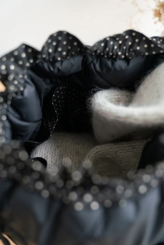 3.14 Black Project Bag (Mezgėjos krepšys)