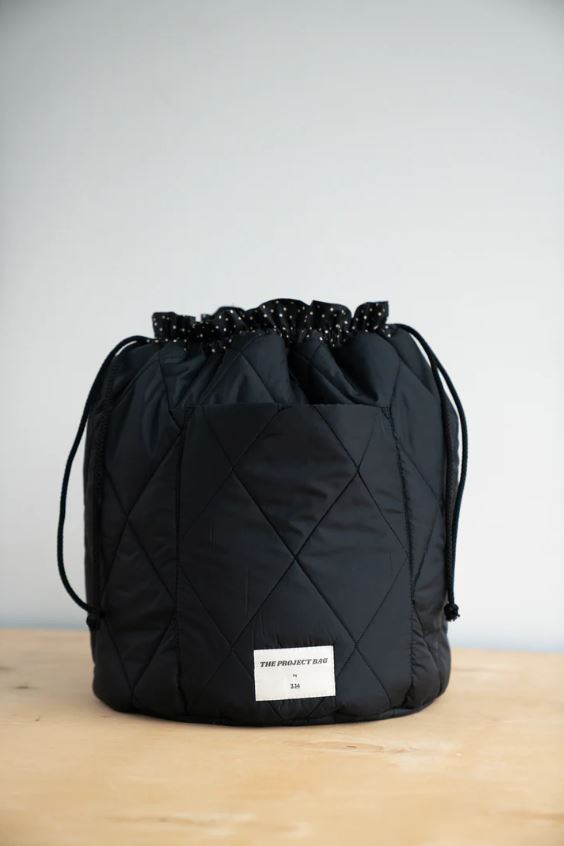 3.14 Black Project Bag (Mezgėjos krepšys)