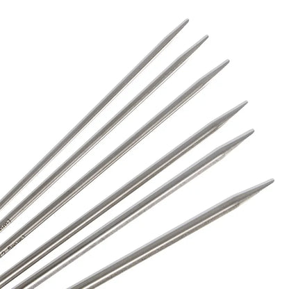 Chiaogoo metaliniai mezgimo virbalai kojinėms 15cm-20cm