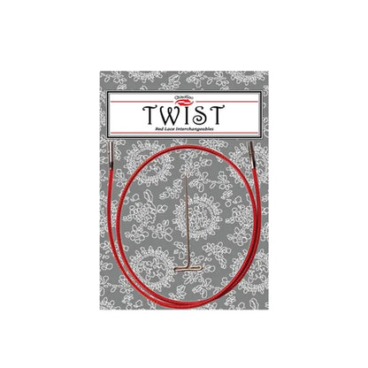 ChiaoGoo TWIST RED prisukamų virbalų valas 20cm - 125cm
