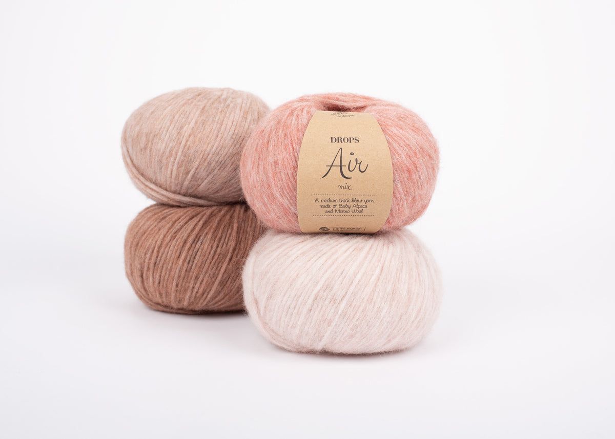 DROPS Air mezgimo siūlai 50g (alpaka, vilna, poliamidas)