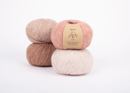 DROPS Air mezgimo siūlai 50g (alpaka, vilna, poliamidas)