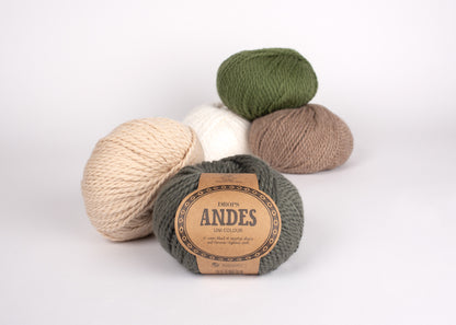 DROPS Andes mezgimo siūlai 100g (vilna, alpaka)