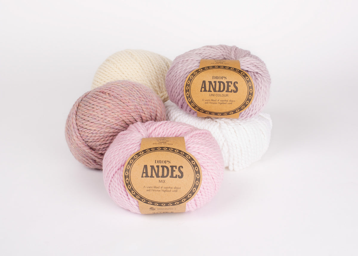 DROPS Andes mezgimo siūlai 100g (vilna, alpaka)