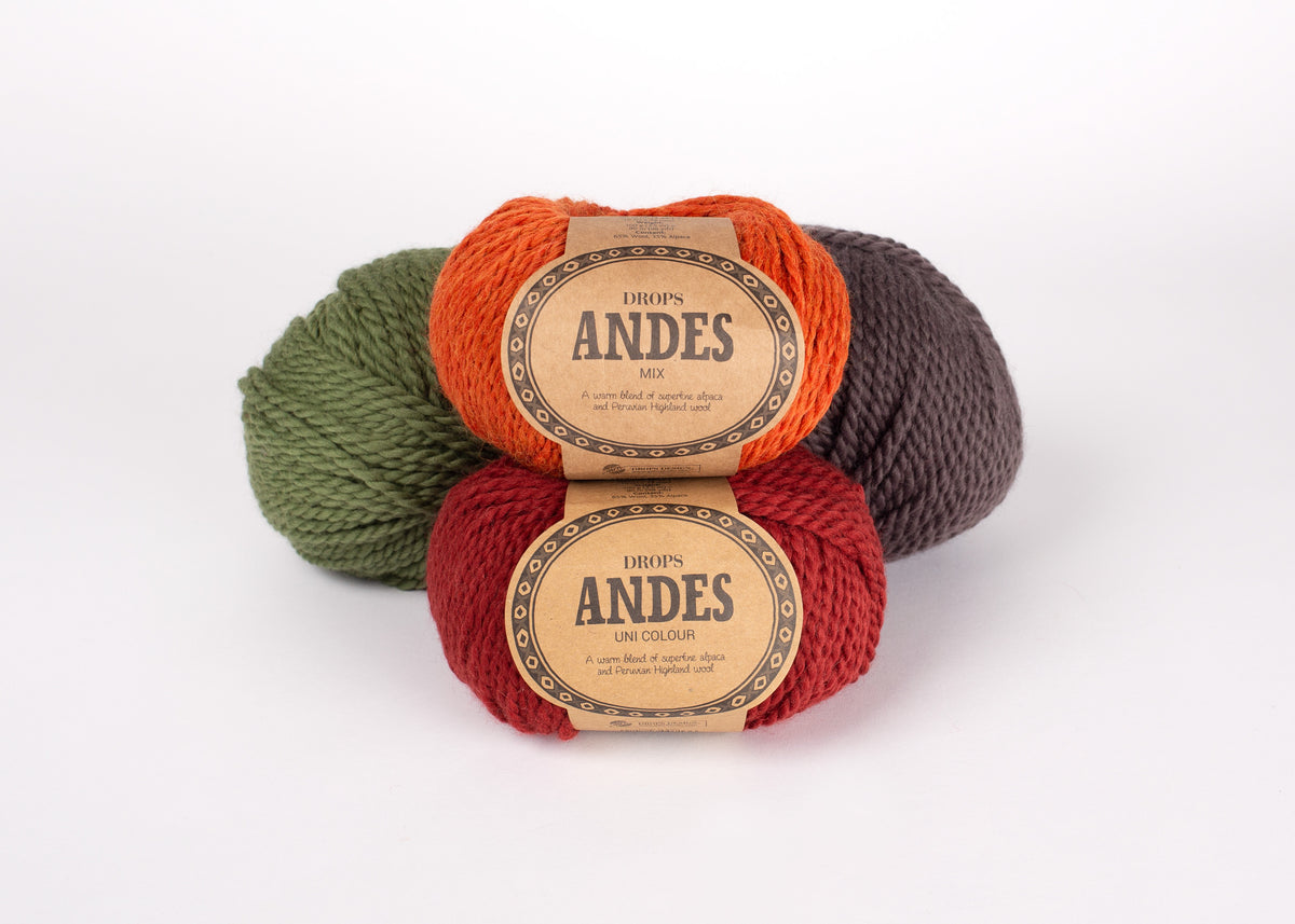 DROPS Andes mezgimo siūlai 100g (vilna, alpaka)