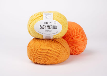 DROPS Baby Merino mezgimo siūlai 50g (merino vilna) - Pasaulio Siūlai
