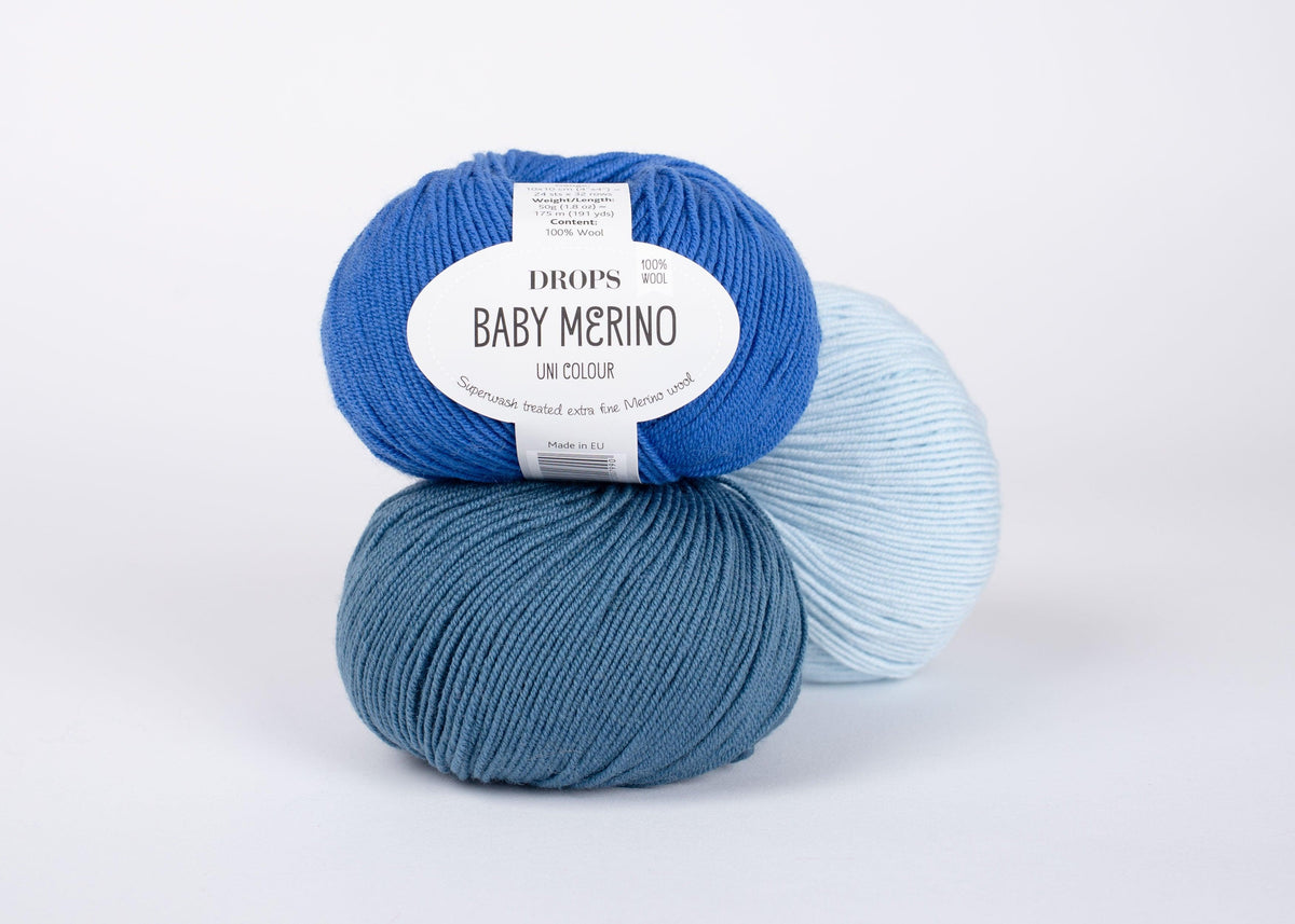 DROPS Baby Merino mezgimo siūlai 50g (merino vilna) - Pasaulio Siūlai