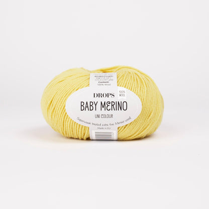 DROPS Baby Merino mezgimo siūlai 50g (merino vilna) - Pasaulio Siūlai