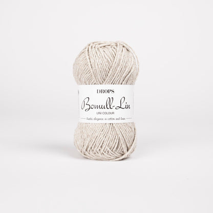 DROPS Bomull-Lin mezgimo siūlai 50g (medvilnė, linas) - Pasaulio Siūlai