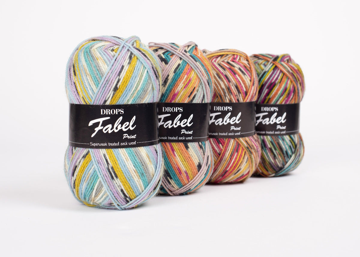 DROPS Fabel mezgimo siūlai 50g (vilna, poliamidas) - Pasaulio Siūlai