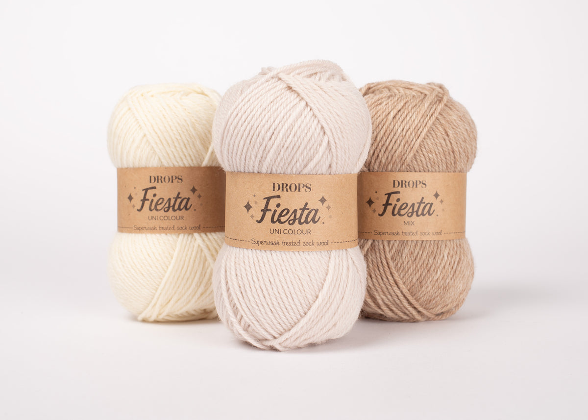 DROPS Fiesta mezgimo siūlai 50g (vilna, poliamidas)