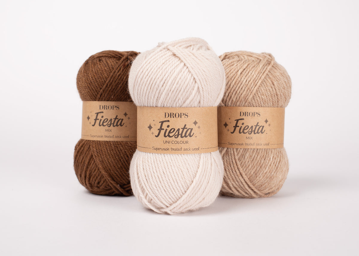 DROPS Fiesta mezgimo siūlai 50g (vilna, poliamidas)