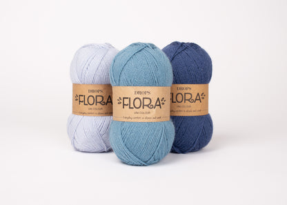 Drops Flora mezgimo siūlai 50g (vilna, alpaka)