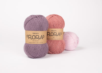 Drops Flora mezgimo siūlai 50g (vilna, alpaka)