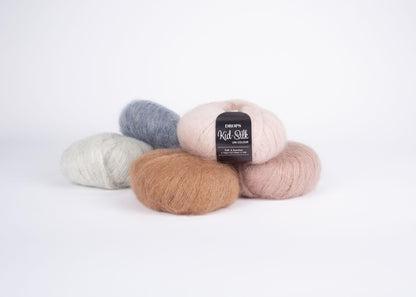 DROPS Kid-Silk mezgimo siūlai 25g (mohera, šilkas) - Pasaulio Siūlai
