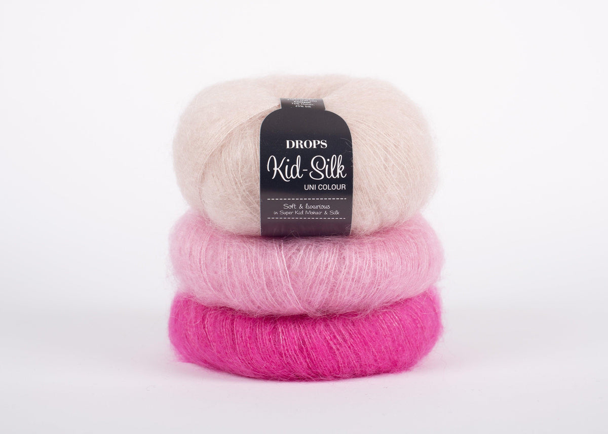 DROPS Kid-Silk mezgimo siūlai 25g (mohera, šilkas) - Pasaulio Siūlai