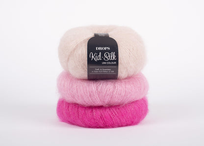 DROPS Kid-Silk mezgimo siūlai 25g (mohera, šilkas) - Pasaulio Siūlai