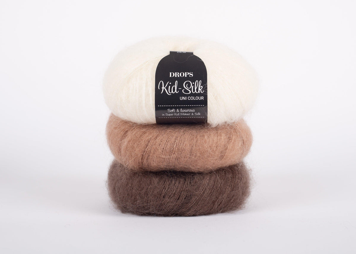 DROPS Kid-Silk mezgimo siūlai 25g (mohera, šilkas) - Pasaulio Siūlai