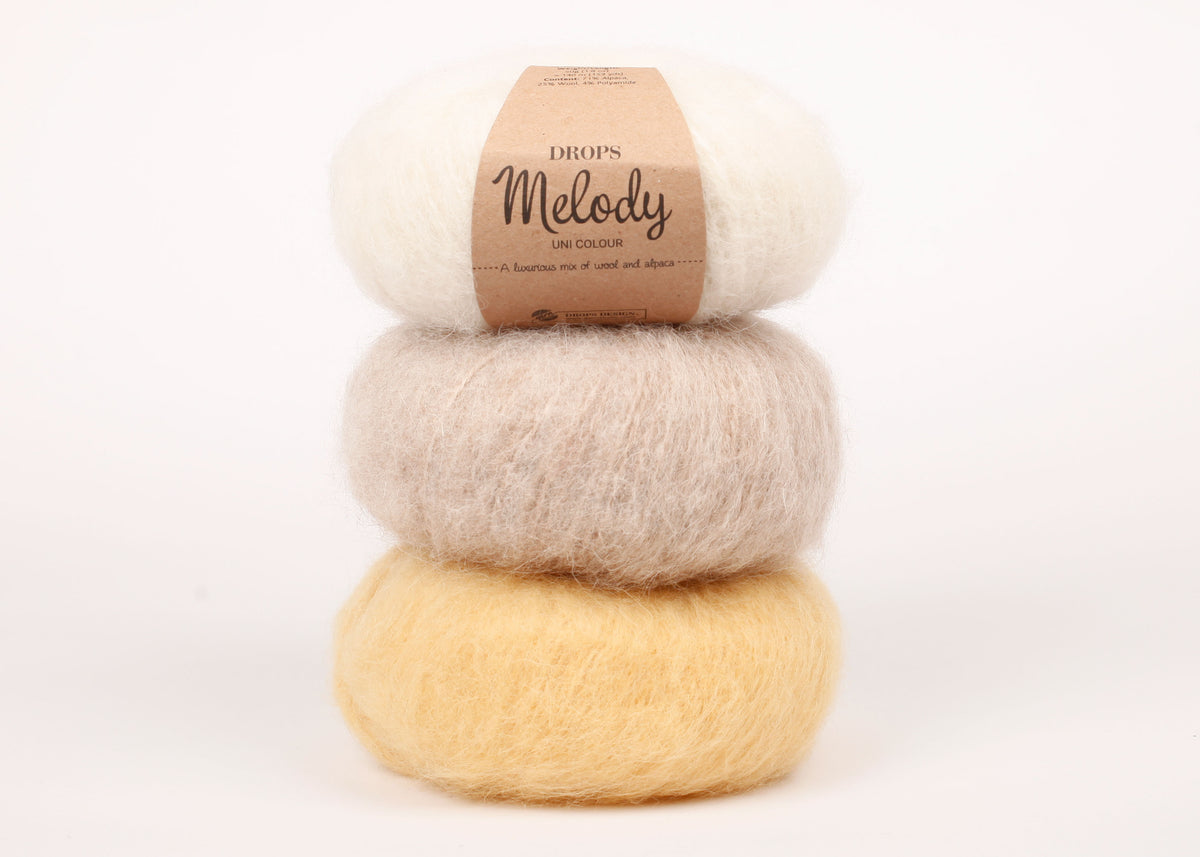 DROPS Melody mezgimo siūlai 50g (alpaka, vilna, poliamidas)