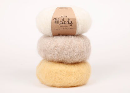 DROPS Melody mezgimo siūlai 50g (alpaka, vilna, poliamidas)