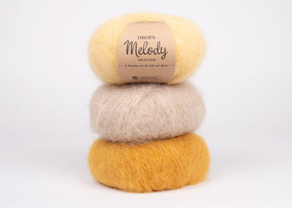 DROPS Melody mezgimo siūlai 50g (alpaka, vilna, poliamidas)