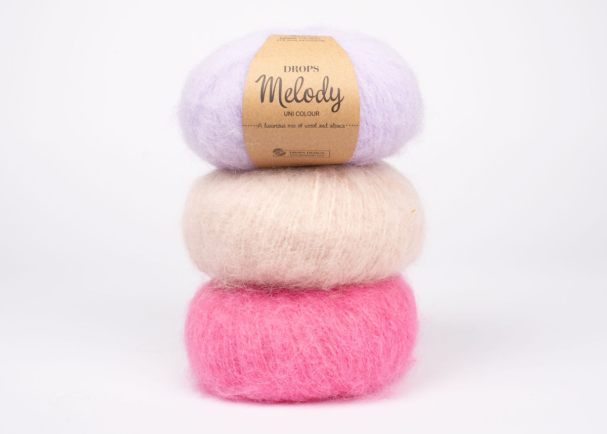 DROPS Melody mezgimo siūlai 50g (alpaka, vilna, poliamidas)