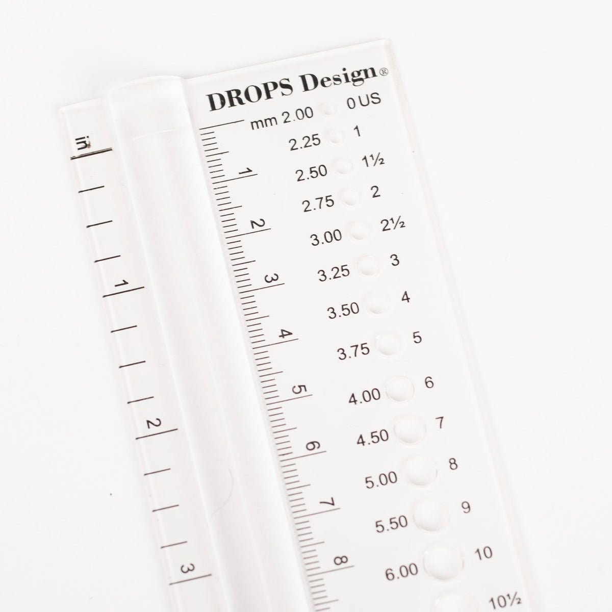 Drops liniuotė virbalų storiui matuoti