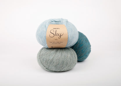 DROPS Sky knitting yarn 50g (alpaca, wool, polyamide)