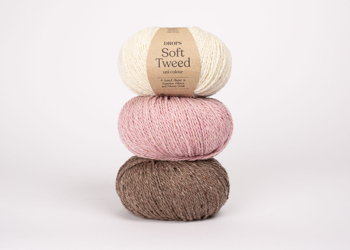 DROPS Soft Tweed knitting yarn 50g (wool, alpaca, viscose)